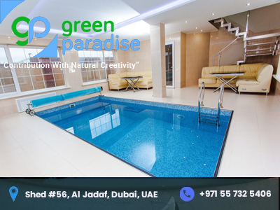 Fancy designs and features can complement the beauty of the luxury swimming pool