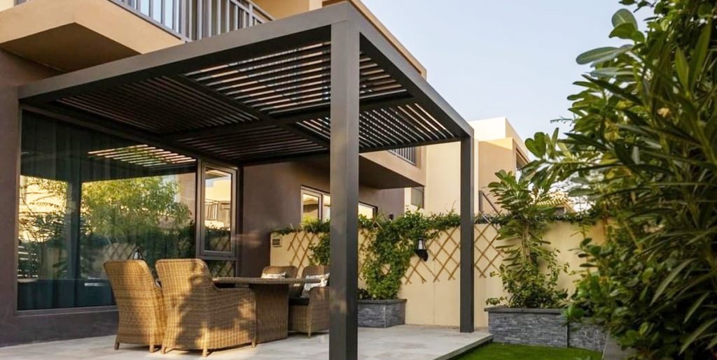 aluminum pergola in dubai cost